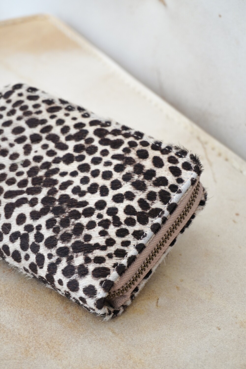 Mini Wallet Dots Crudo