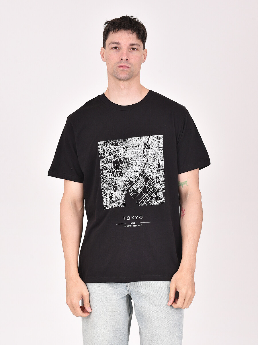 REMERA NAUPLIA CITY - NEGRO 