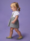 Falda Con Tirantes Azul