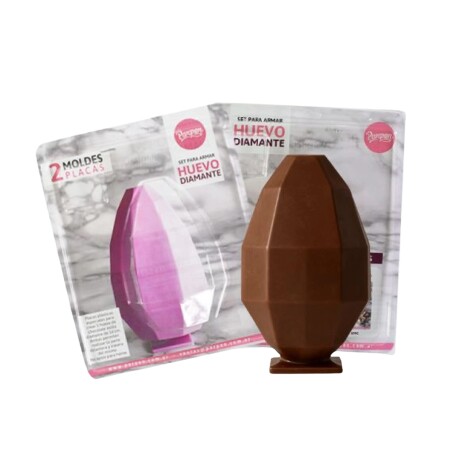 Molde Pascua Set Huevos Diamante 10 cm Molde Pascua Set Huevos Diamante 10 cm