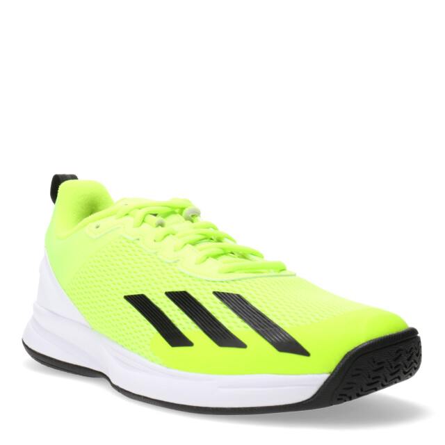 Championes de Hombre Adidas Courtflash Speed Verde Lima - Negro - Blanco