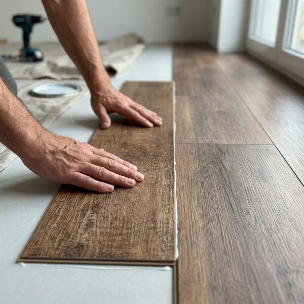 Piso Vinilico Autoadhesivo Piso Flotante Simil Madera x 3m2 Marrón 1