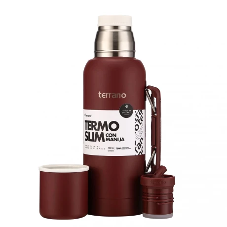 TERMO PREMIUM CON MANIJA 750ML BORDO BORDEAUX