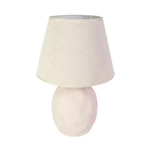 LAMPARA BEIGE P/MESA 39X24CM Unica