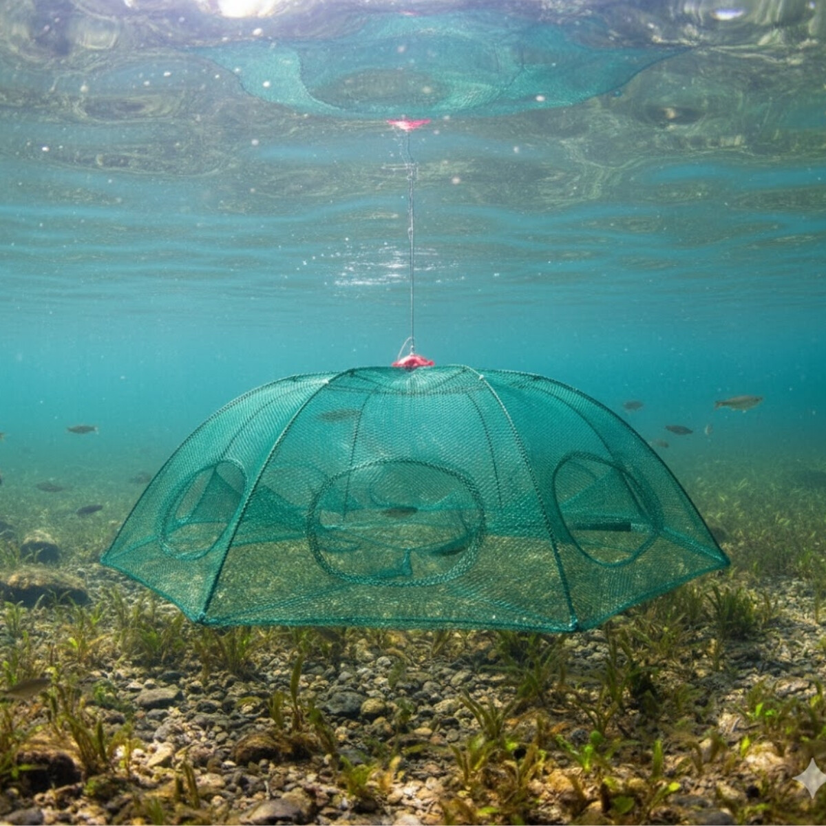 Trampa para mojarras de 8 bocas - VERDE 