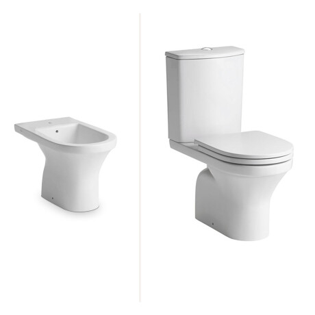 Juego De Inodoro, Mochila Y Bidet. Ferrum Linea Varese 000