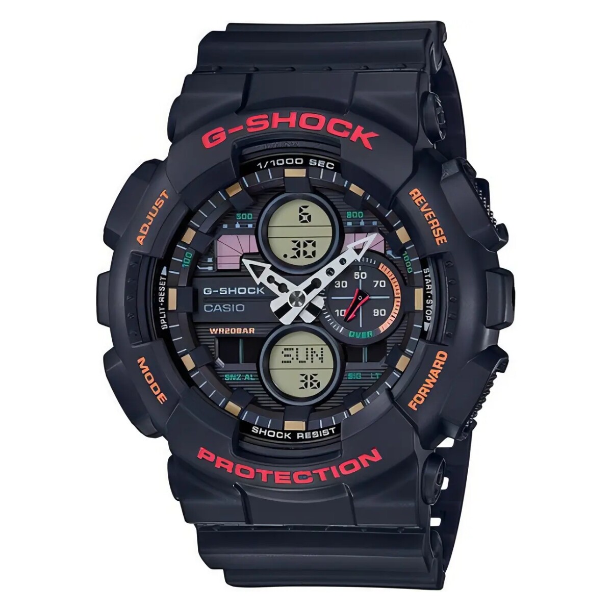 Reloj CASIO G-SHOCK GA1401A-4DR Resina Negro Esfera 52mm 