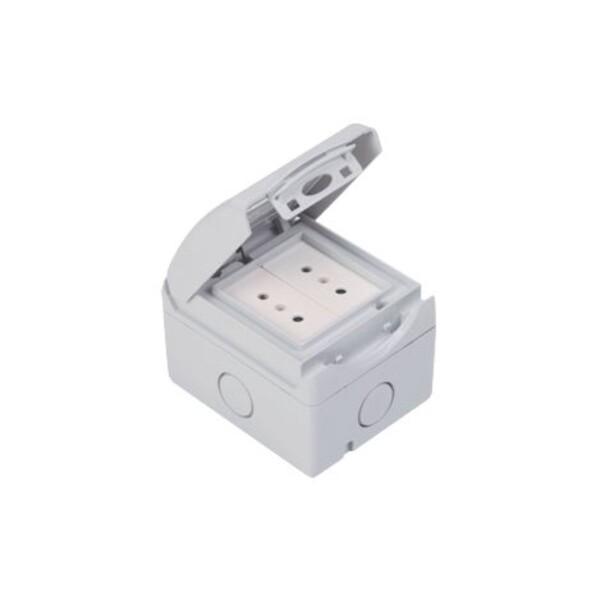 CAJA IP54 CON 2 TOMAS MODULAR Caja Ip54 Con 2 Tomas Modular