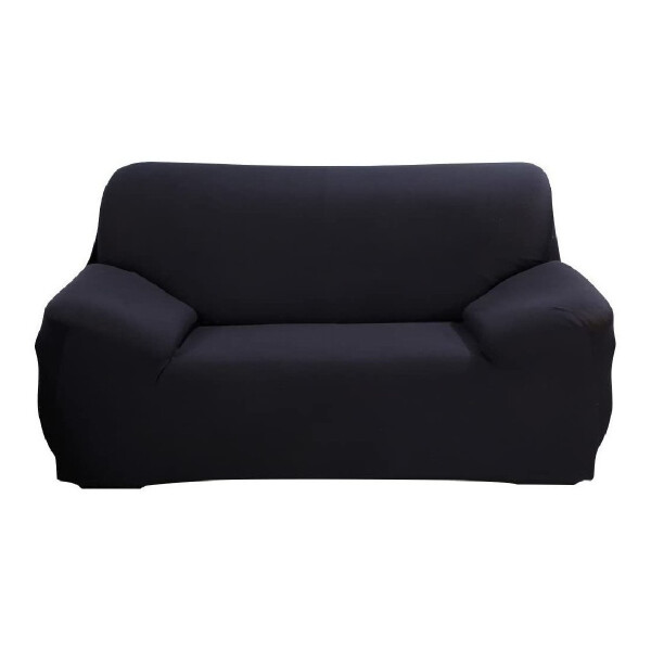 Funda Protector Sillón Sofá 2 Cuerpos Ajustable Elastizada Variante Color Negro
