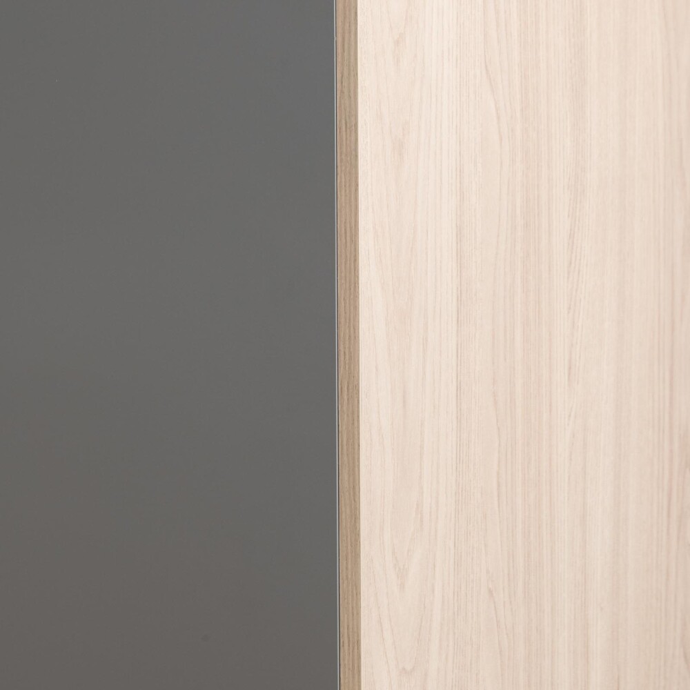 ARMARIO ALTO MADERA GRIS WORK 2 PUERTAS