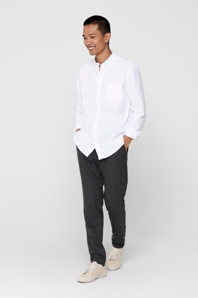 Camisa Manga Larga Regular Fit White