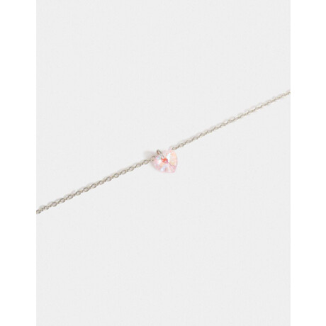 Cadena Con Dije De Corazón Plateado