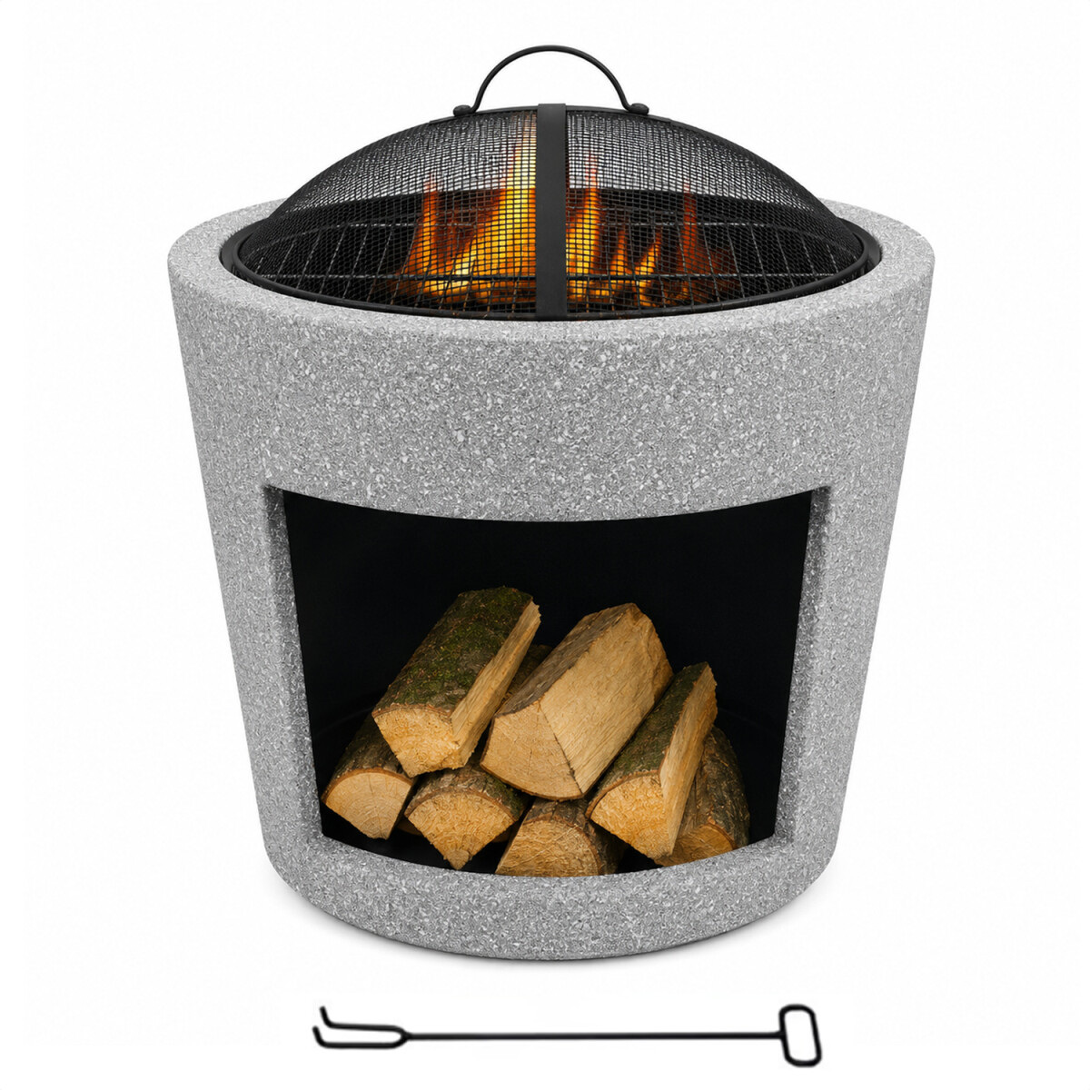 Brasero Fogón Fire King Dw638 - BRASERO FIRE KING REDONDO DW638 