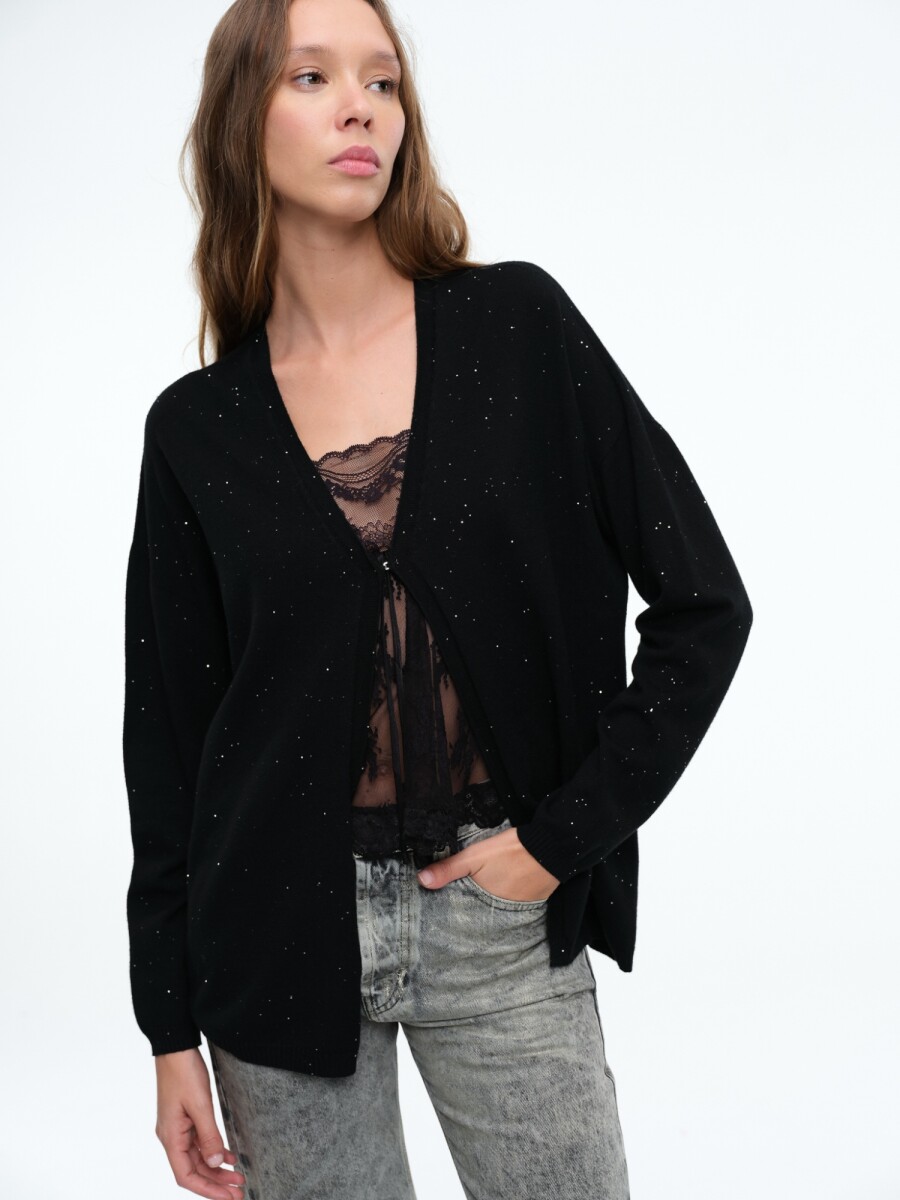 CARDIGAN BROCHE 