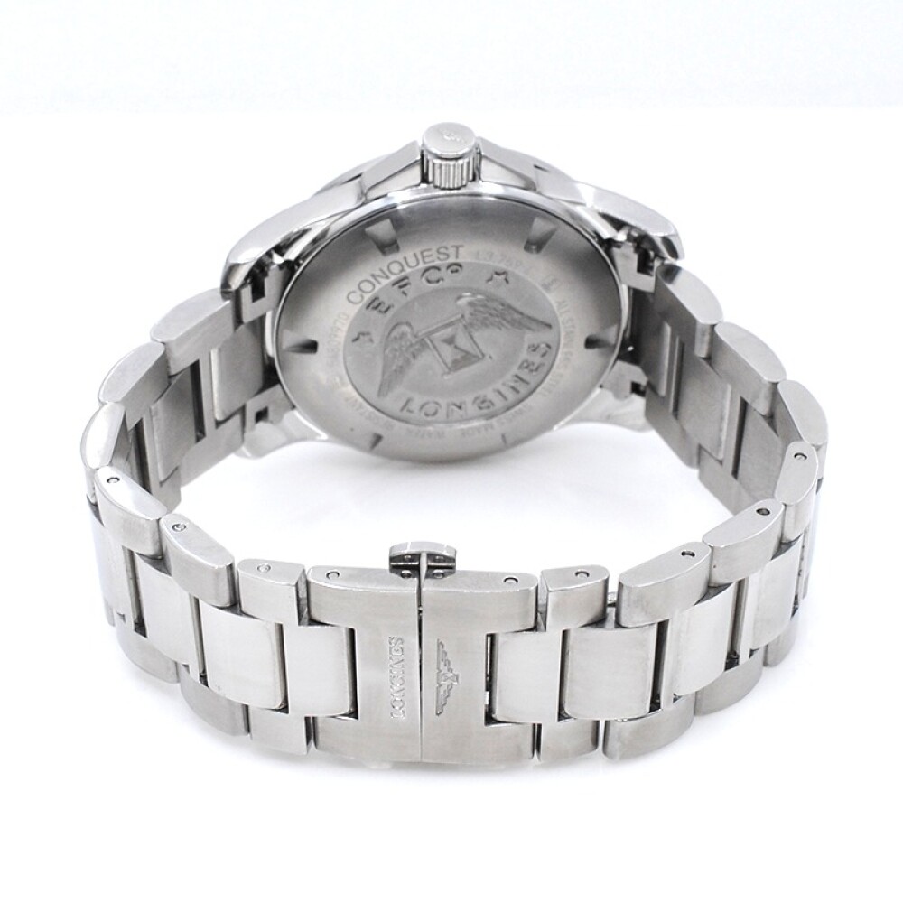 Longines Conquest esfera negra cuarzo 41 mm con caja y garantia Longines Conquest esfera negra cuarzo 41 mm con caja y garantia