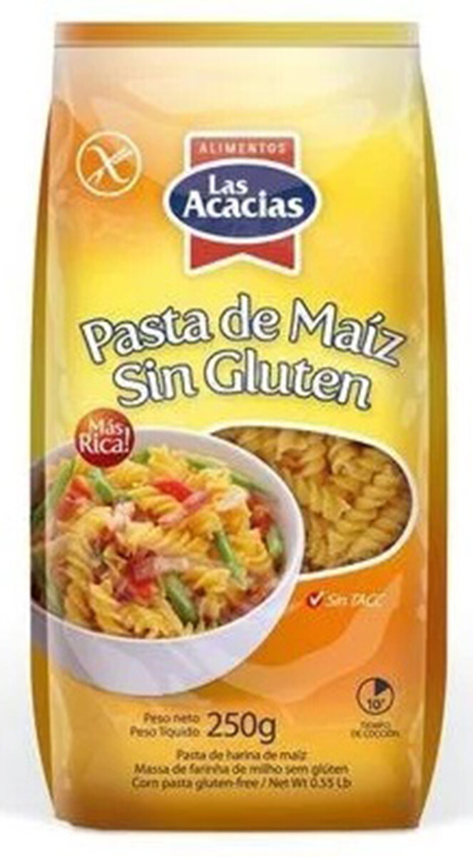 Fideos de maiz sin gluten Fusilli 300g LAS ACACIAS 