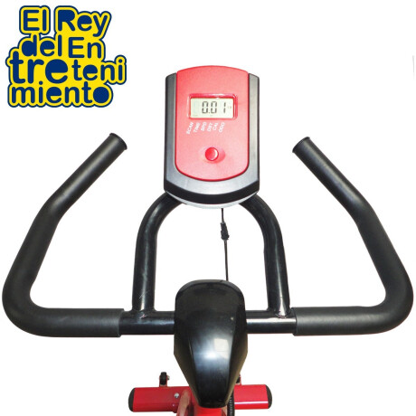 Bicicleta Spinning Profesional Regulable Pulsómetro Rojo