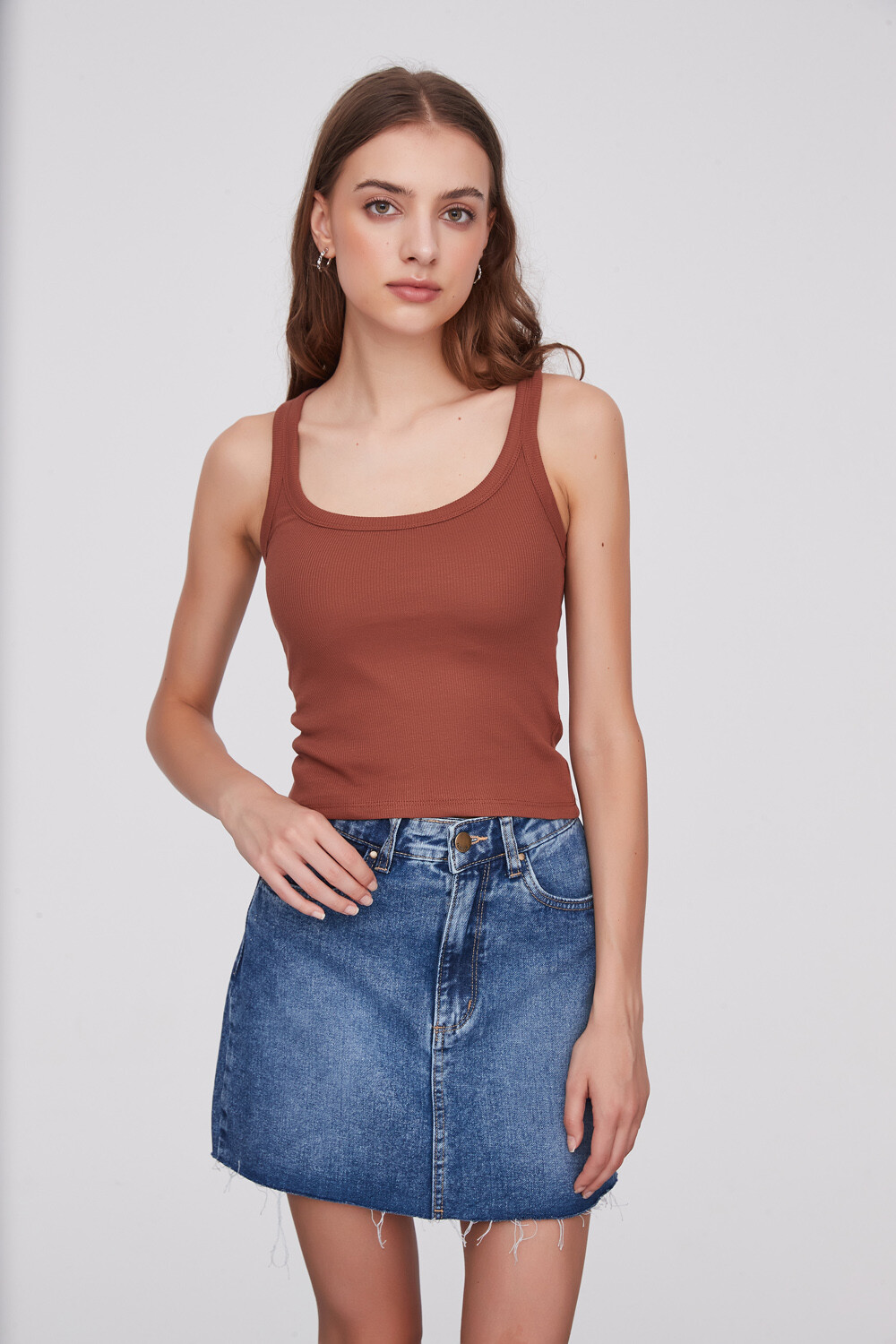 Musculosa Malisa Marron