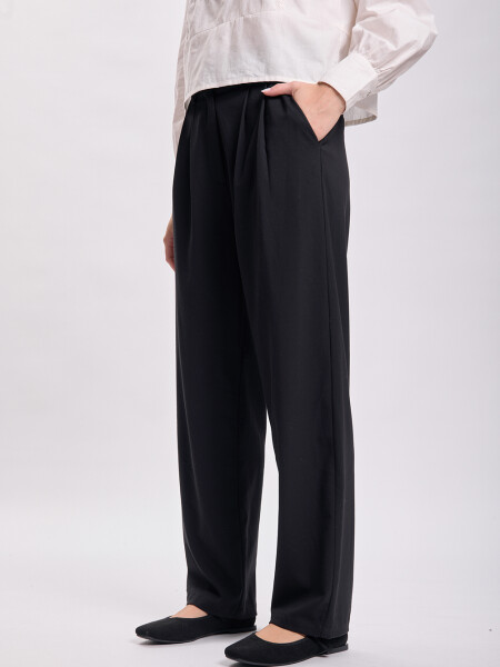 Pantalón vestir carrot Negro