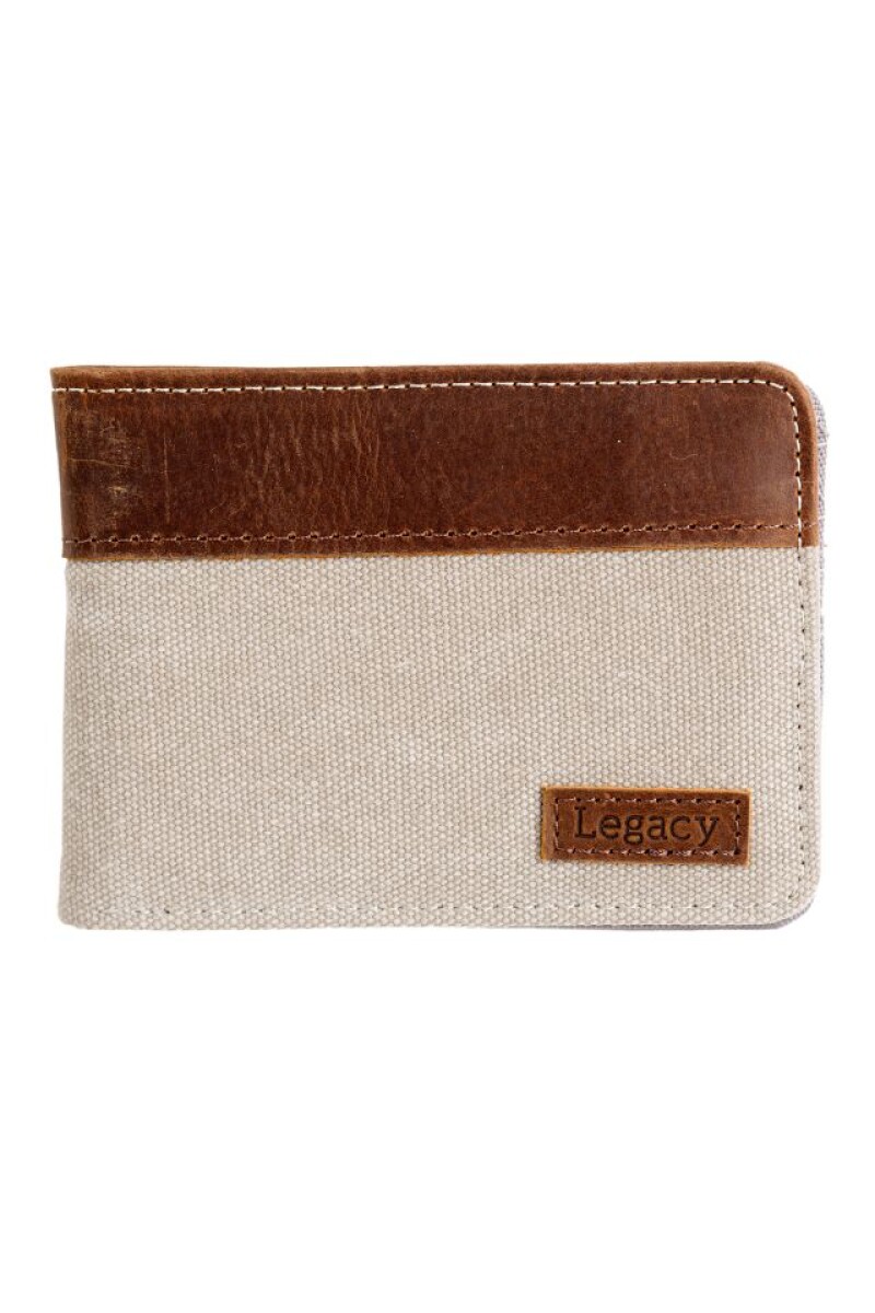 BILLETERA CANVAS - Gris 