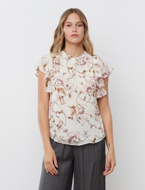 Blusa Volados CRUDO/MULTI