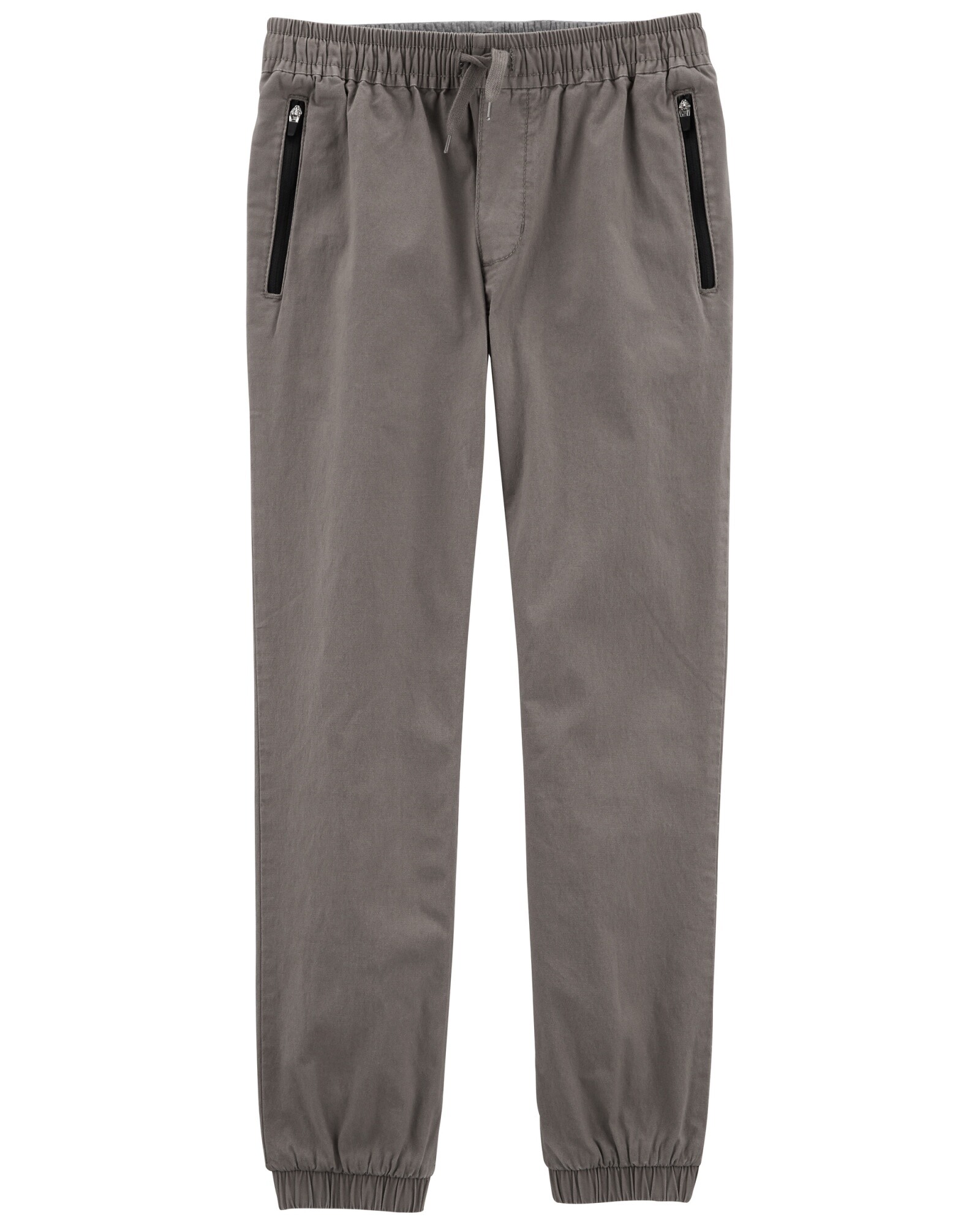 Pantalón deportivo de lona, gris Sin color