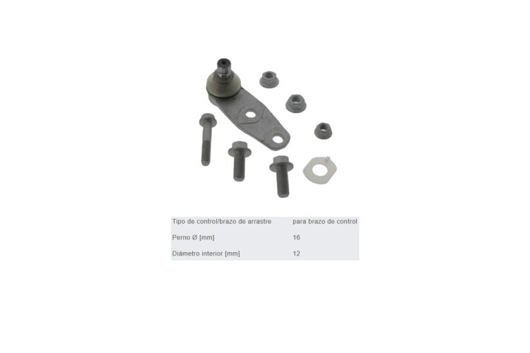 Rotula Del Renault Scenic/Symbol/Megane/Clio 96-13 Der/Izq Rotula Del Renault Scenic/Symbol/Megane/Clio 96-13 Der/Izq