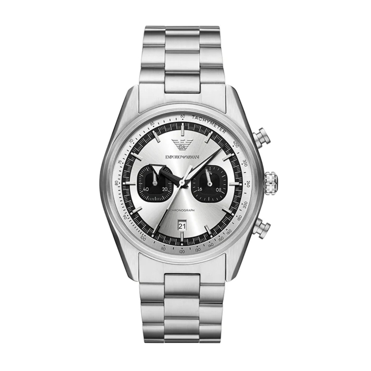 Reloj EMPORIO ARMANI RACER Acero Plateado Esfera 42mm 