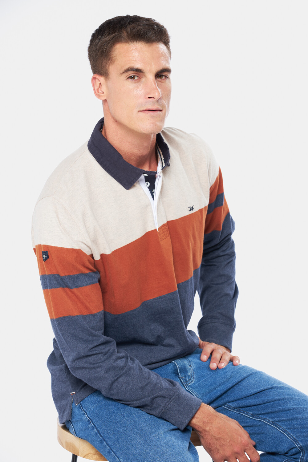 REMERA POLO RAYADA Arena