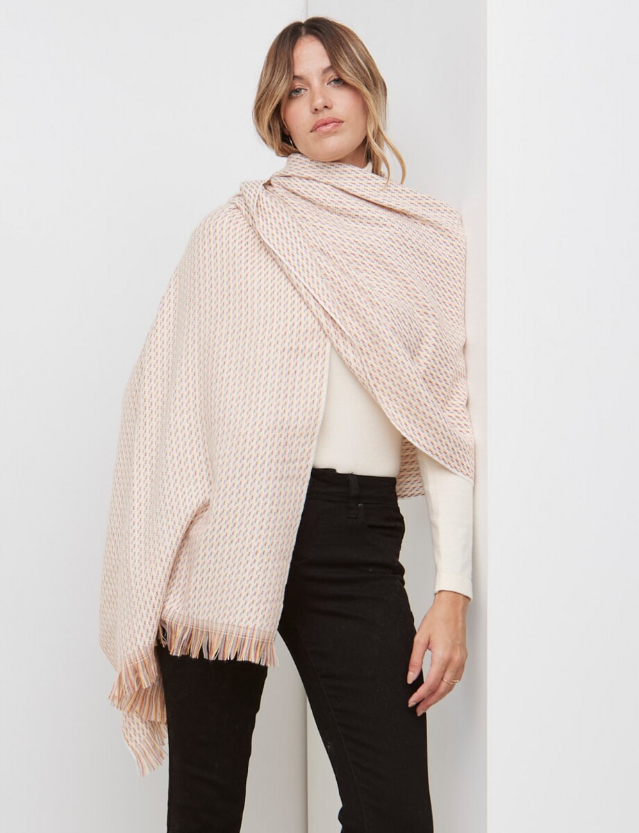 Bufandon Tejido - Crudo/multi 