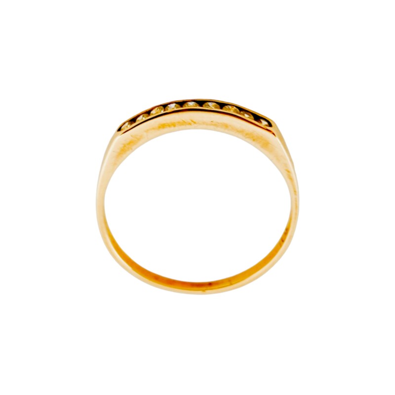 Anillo-Oro bajo-Piedra zirconia-AN8008 conpiedra