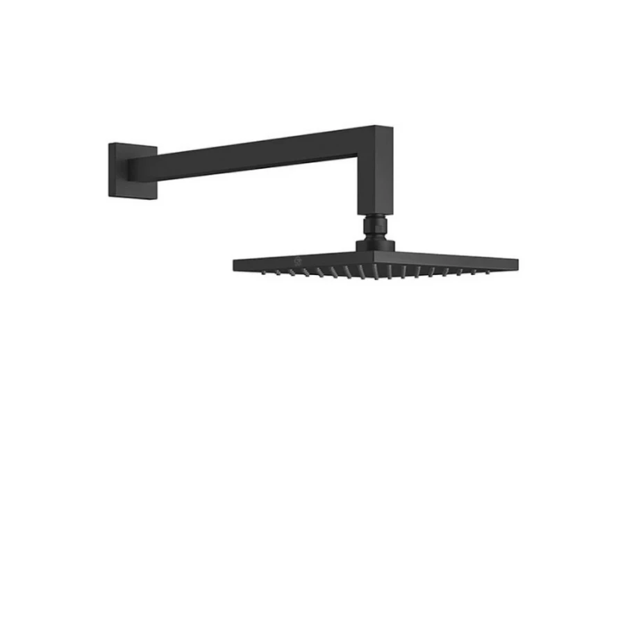 Ducha Articulada Roseta 200 mm Cuadrada Negra Ducha Articulada Roseta 200 mm Cuadrada Negra