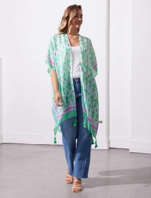 Kimono Printed VERDE/MULTI