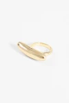 Anillo ovalado dorado