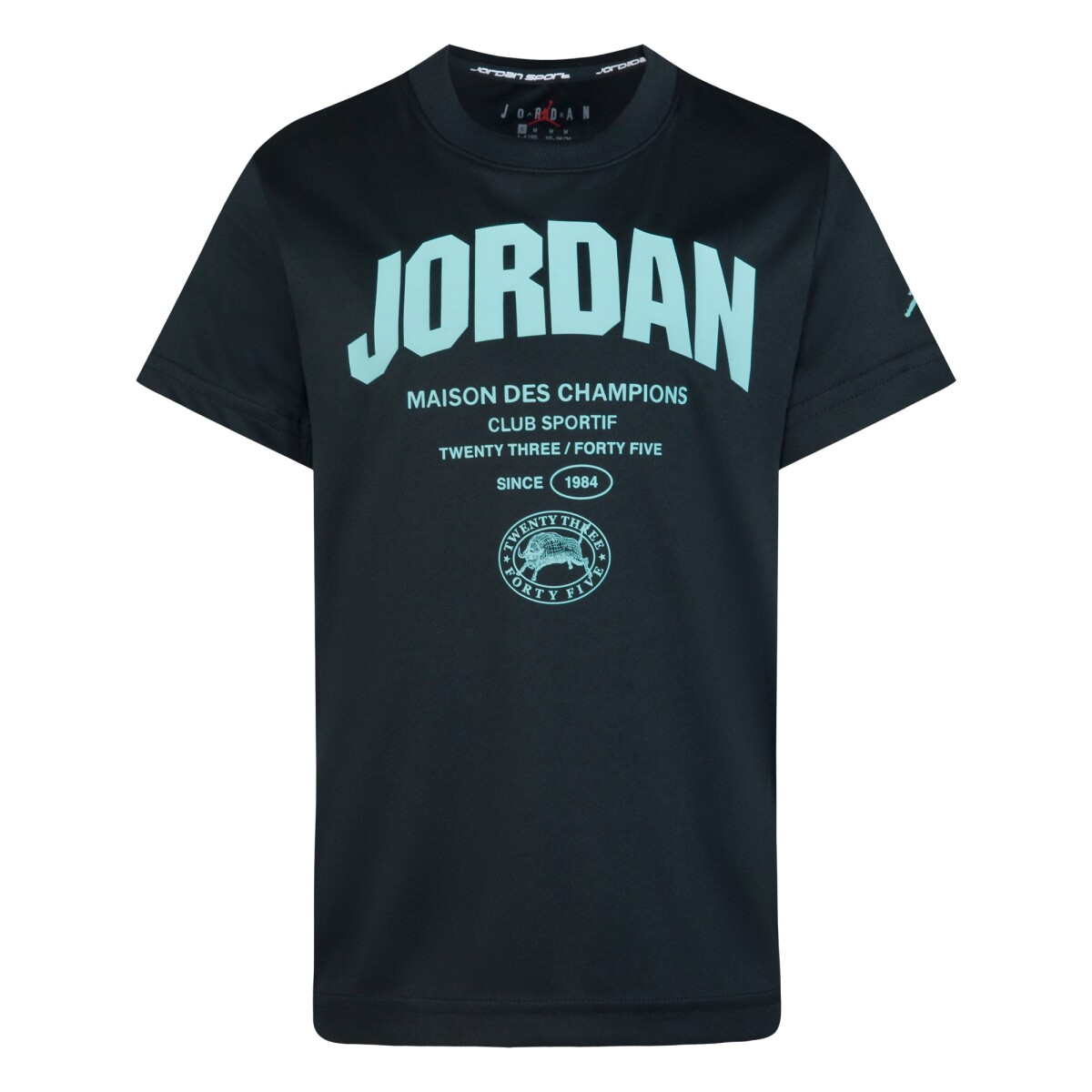 Camiseta Des Champions Ss Tee de Niño - Negro 