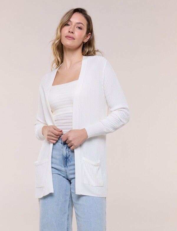 Cardigan Abierto CRUDO