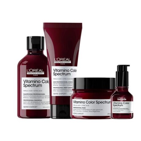 L´Oréal Professionnel Vitamino C. Spectrum Shampoo 300 ml + Acondicionador 200 ml + Máscara 250 ml + Sérum 50 ml L´Oréal Professionnel Vitamino C. Spectrum Shampoo 300 ml + Acondicionador 200 ml + Máscara 250 ml + Sérum 50 ml