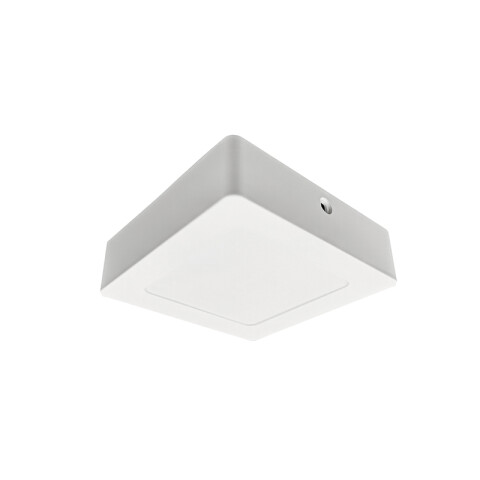 Plafón LED cuadrado IP44 5W cálido 120mm IX2209