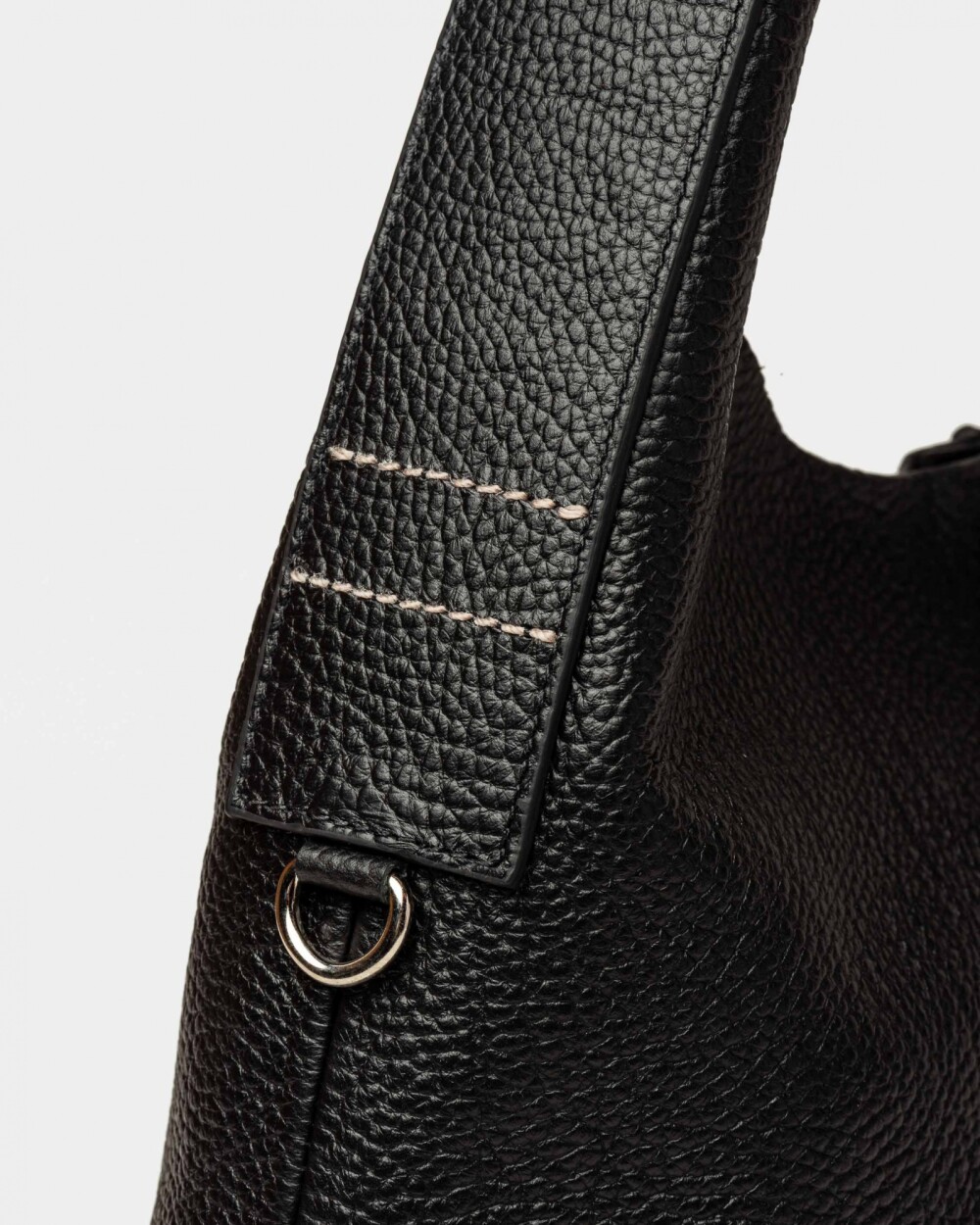 Bolso Tanner en cuero graneado Negro