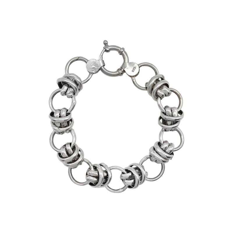 Pulsera Circulos-Plata 925-Sin piedra-PU3049 sinpiedra