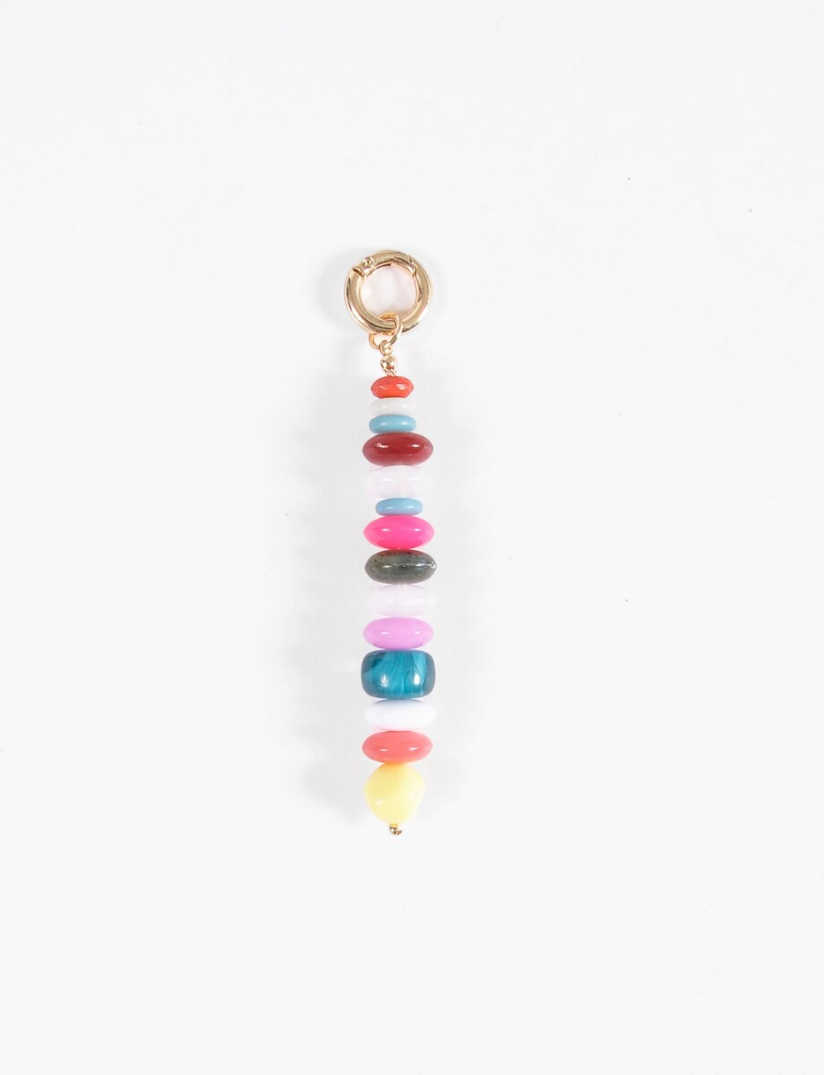 Llavero piedras - multicolor 