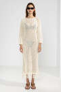 FRINGES DRESS Cream