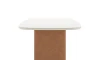 Mesa De Comedor Lintz - 184 - Linea Mónaco Blanco/Marrón