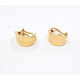 Caravanas Lisas En Oro 18K Amarillo. Caravanas Lisas En Oro 18K Amarillo.