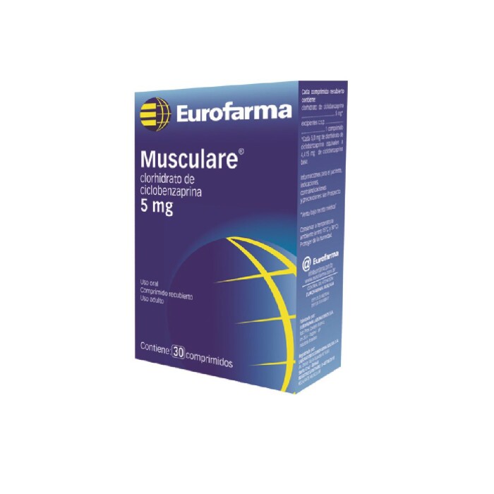 MUSCULARE 5 MG. CJ X 30 COMP. única