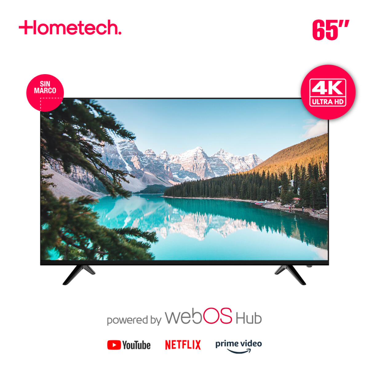 Smart TV Hometech 65" UHD 4K 