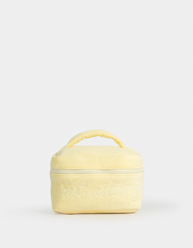 Cosméticos Sets Portacosméticos Portacosméticos Just Vibing - Amarillo Claro