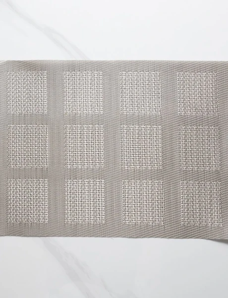INDIVIDUAL PVC DISEÑO CUADROS GRIS 45x30CM INDIVIDUAL PVC DISEÑO CUADROS GRIS 45x30CM