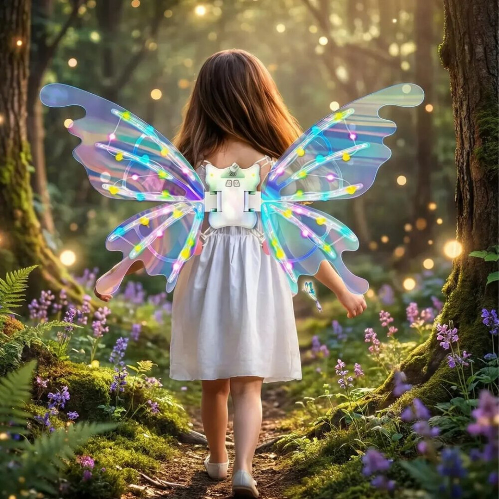 Alas De Hada Mariposa Con Luces Led Para Niñ@s Alas De Hada Mariposa Con Luces Led Para Niñ@s