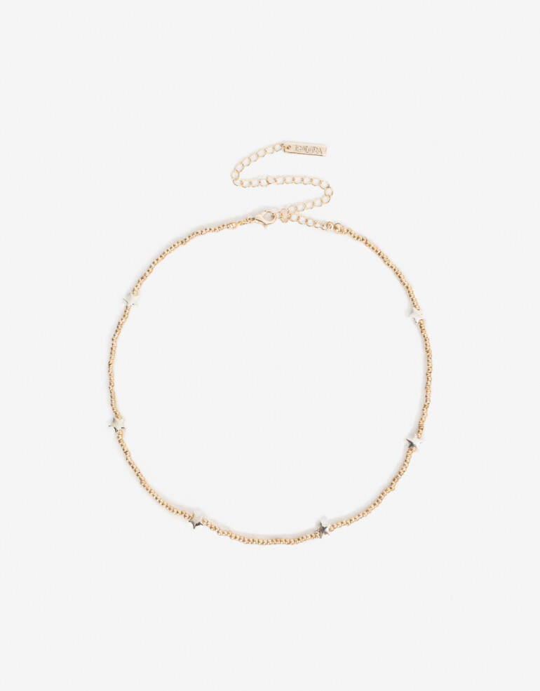 Chokers Metal Choker De Estrellas - Combinacion Bicolor